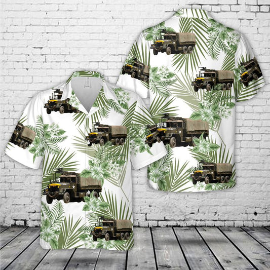 US Army M54 A2 6x6 Cargo Truck (1958) Hawaiian Shirt, Hawaiian Shirt for Men Dad Veteran HO5648