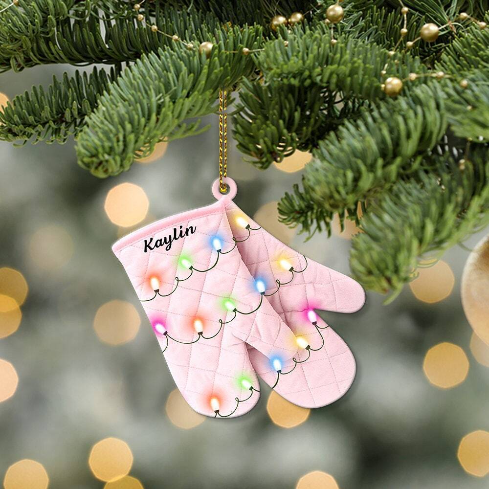 Personalized Baker Christmas Ornament, Baking Ornament, Custom Baking Hand SO0836