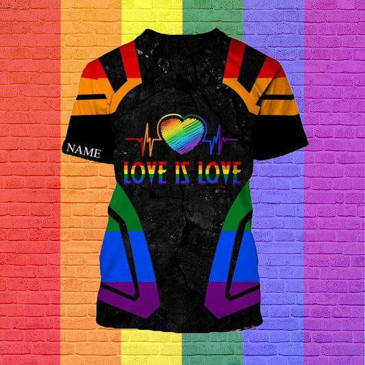 Custom 3D Pride Shirt For Gaymer, Couple Gaymer Gift, 3D Shirt For Lesbian, Pride Month Gift LO0621