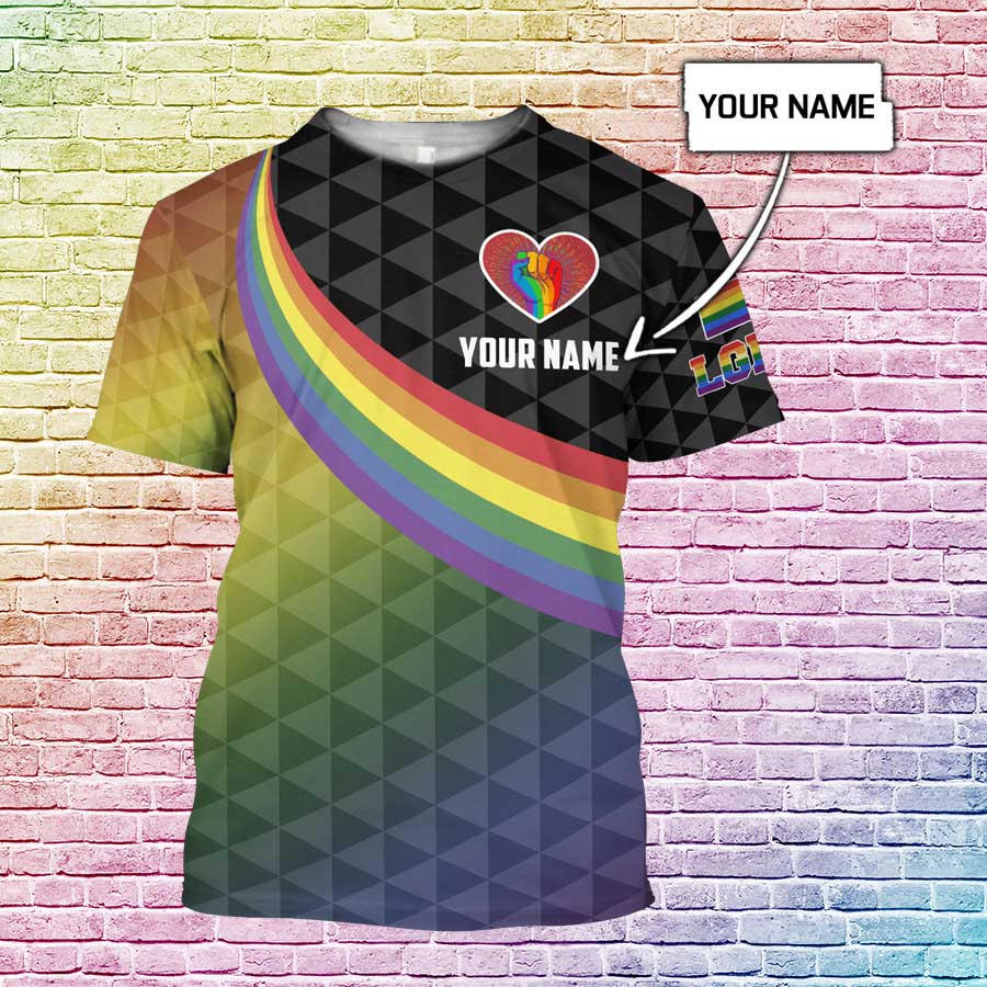 Personalized Pride Shirt For Gay Man, Custom Shirt For Lesbian With Name, Pride Month Gift LO0758