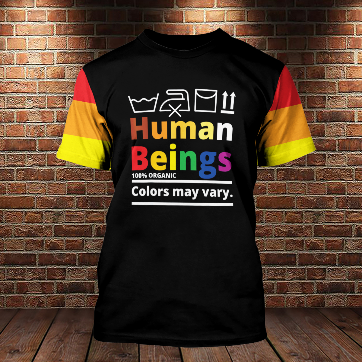 LGBT Shirt Human Beings Colors May Vary 3D Shirts For LGBT, Bisexual Shirts For LGBT History Month LO0738