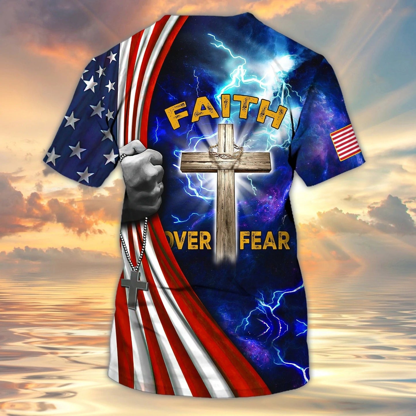 One Nation Under God Christian 3D Full Printed Shirts, 4Th Of July Independece 3D Hoodie, Patriotic Clothing TO0215