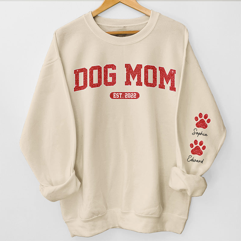 I'm A Cool Dog Mama - Dog Personalized Custom Unisex Sweatshirt With Design On Sleeve - Gift For Pet Owners, Pet Lovers 2D0001