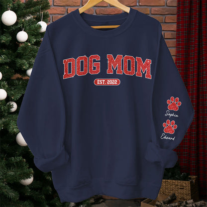 I'm A Cool Dog Mama - Dog Personalized Custom Unisex Sweatshirt With Design On Sleeve - Gift For Pet Owners, Pet Lovers 2D0001