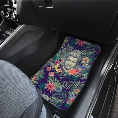 Tropical Buddha Print Front And Back Car Floor Mats, Front Car Mat SO0282