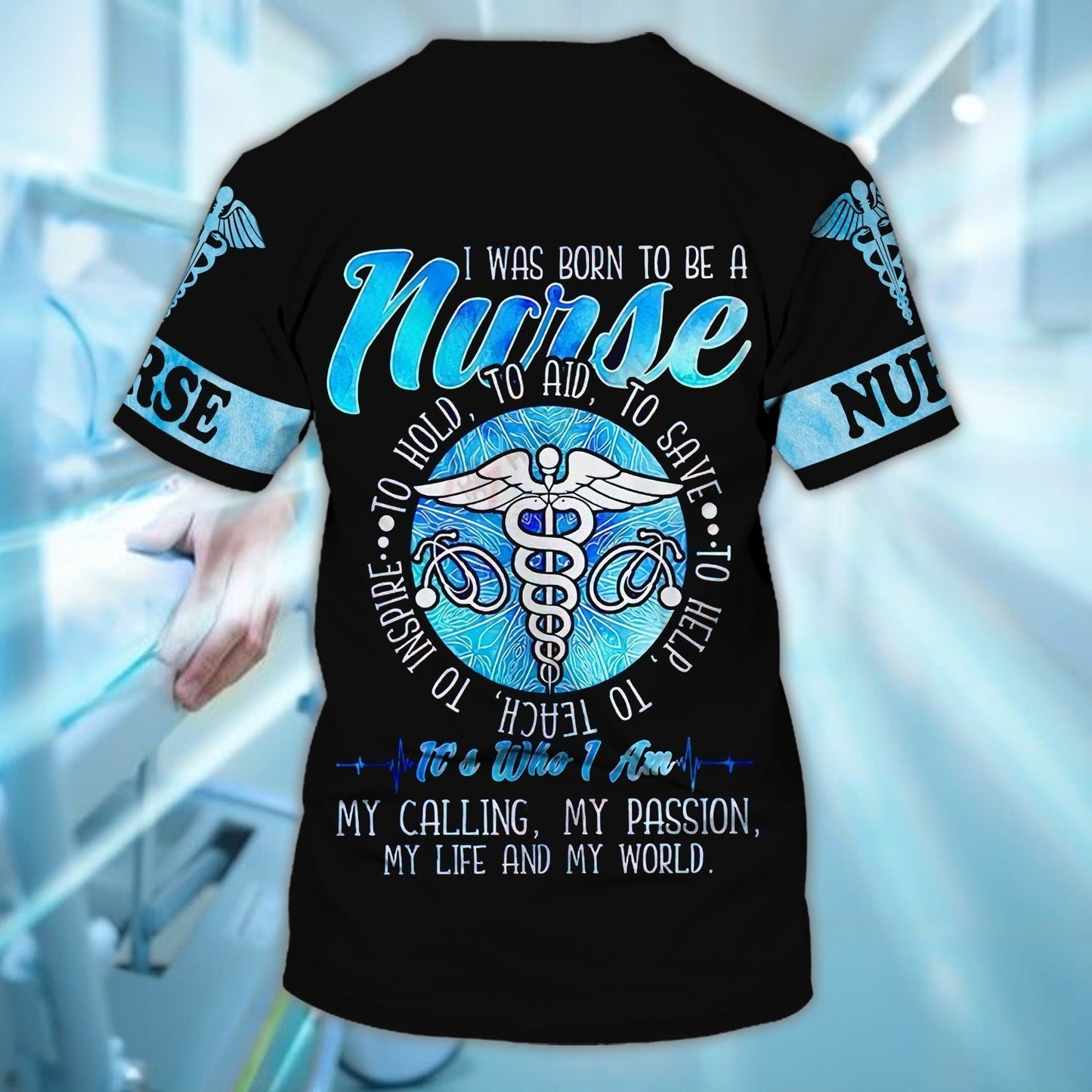 Customized 3D All Over Printed Shirts For A Nurse To be a Nurse Tee Shirts TO1215