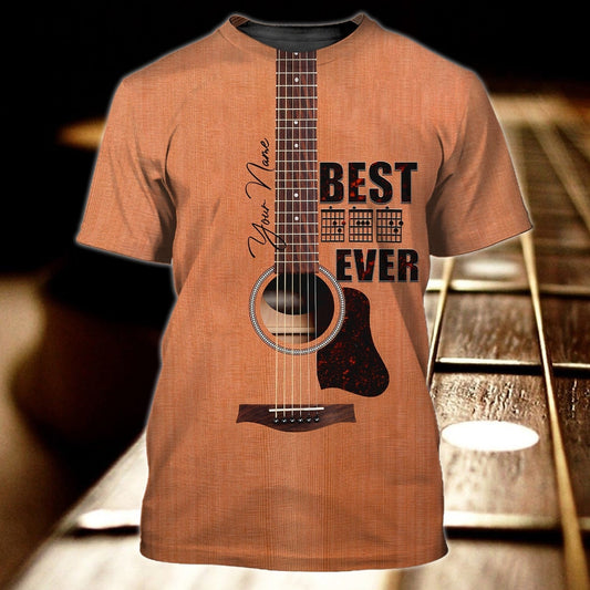 Personalized Guitar Dad 3D All Over Print Shirt, Sublimation Shirt For Dad Love Guitar TO0178