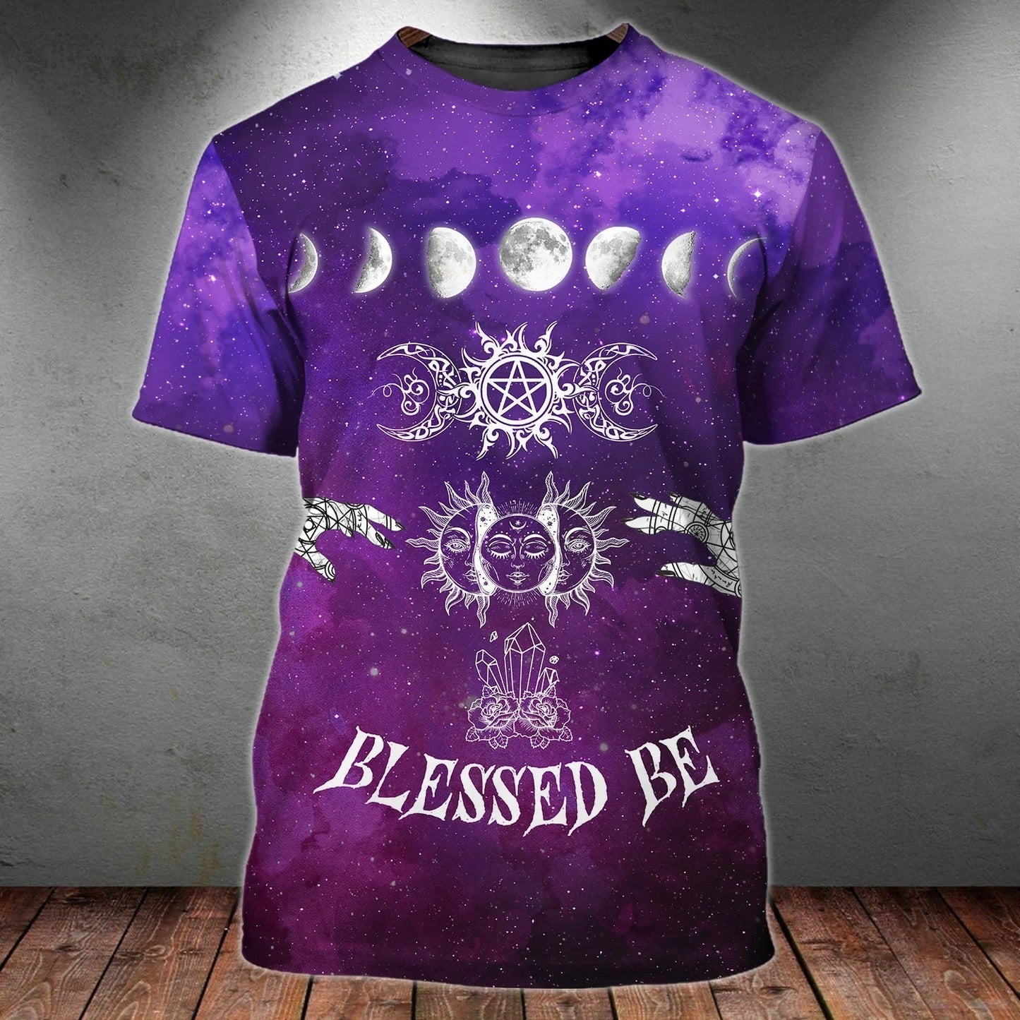 3D Printed Purple Tshirt For Halloween, Halloween The Soul Of A Witch Unisex Premium Shirts TO2315