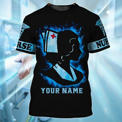 Customized 3D All Over Printed Shirts For A Nurse To be a Nurse Tee Shirts TO1215