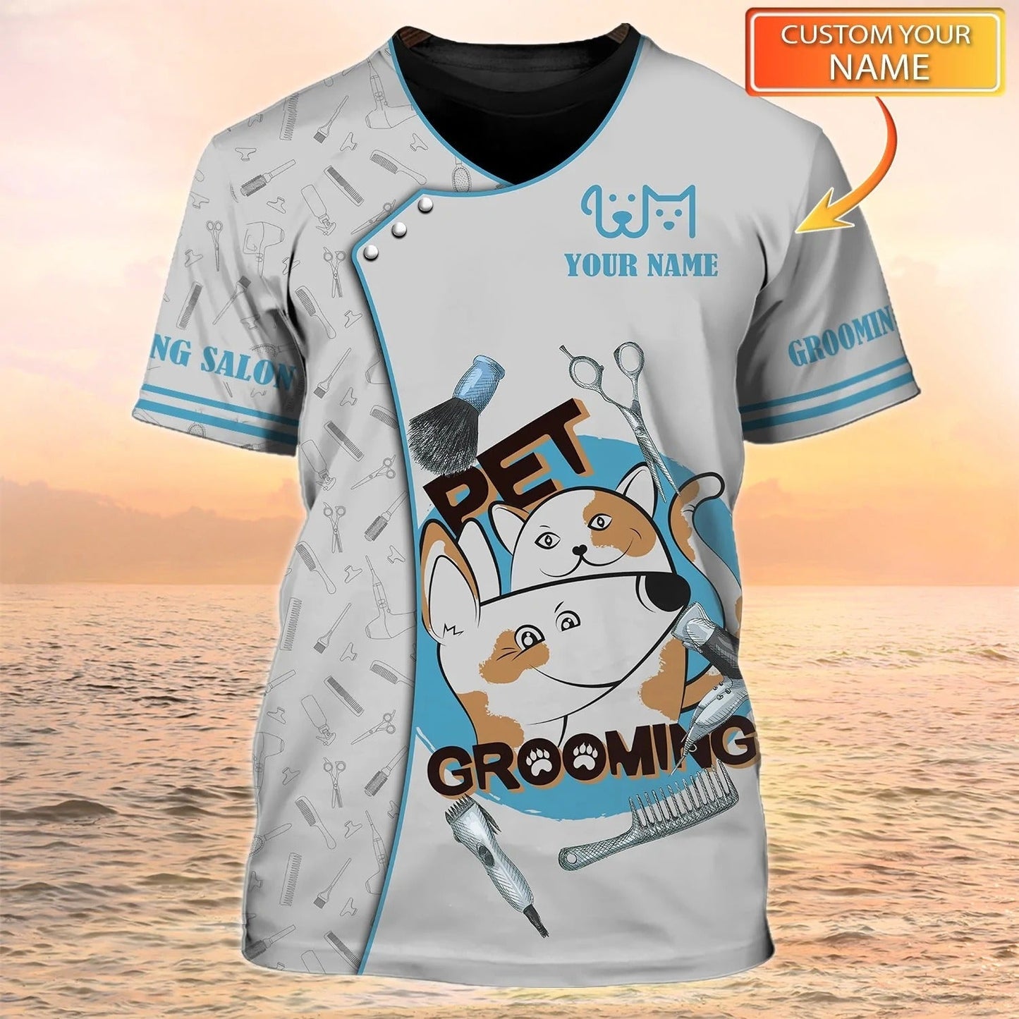 Pet Grooming T Shirt Custom Groomer Shirt Men Women Pet Salon Best Gift TO1368