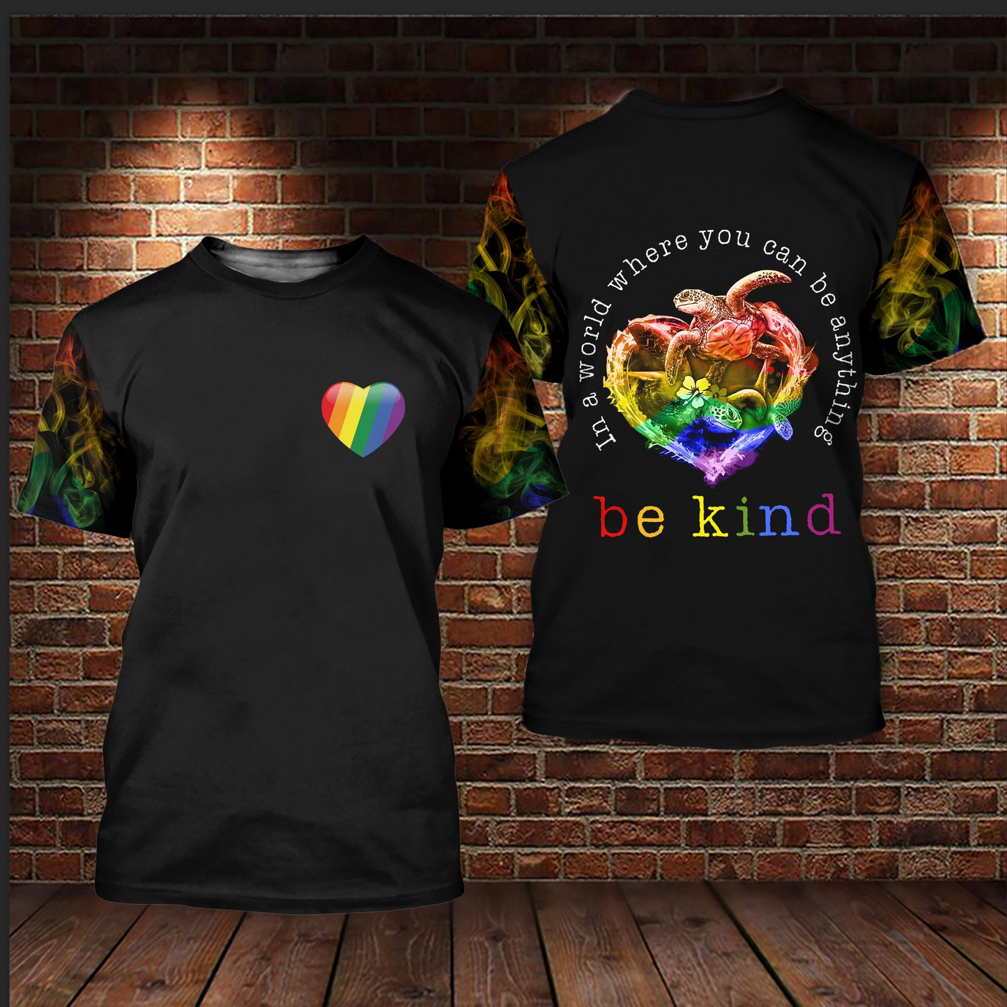 LGBT Be Kind In A World Where You Can Be Anything, Bisexual Shirts For LGBT History Month LO0755