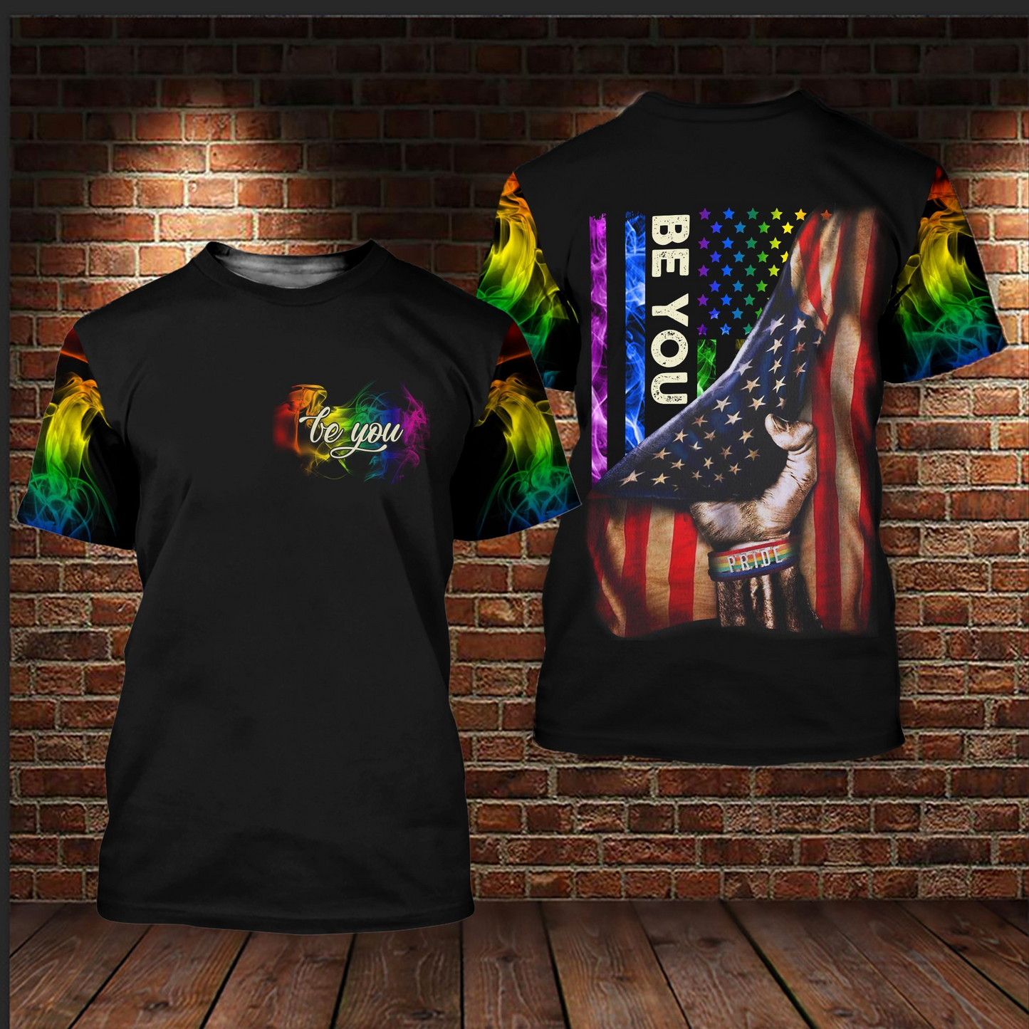 Bisexual Shirts For LGBT History Month, LGBT Smoke Flag Be You, Pride Tshirt LO0695