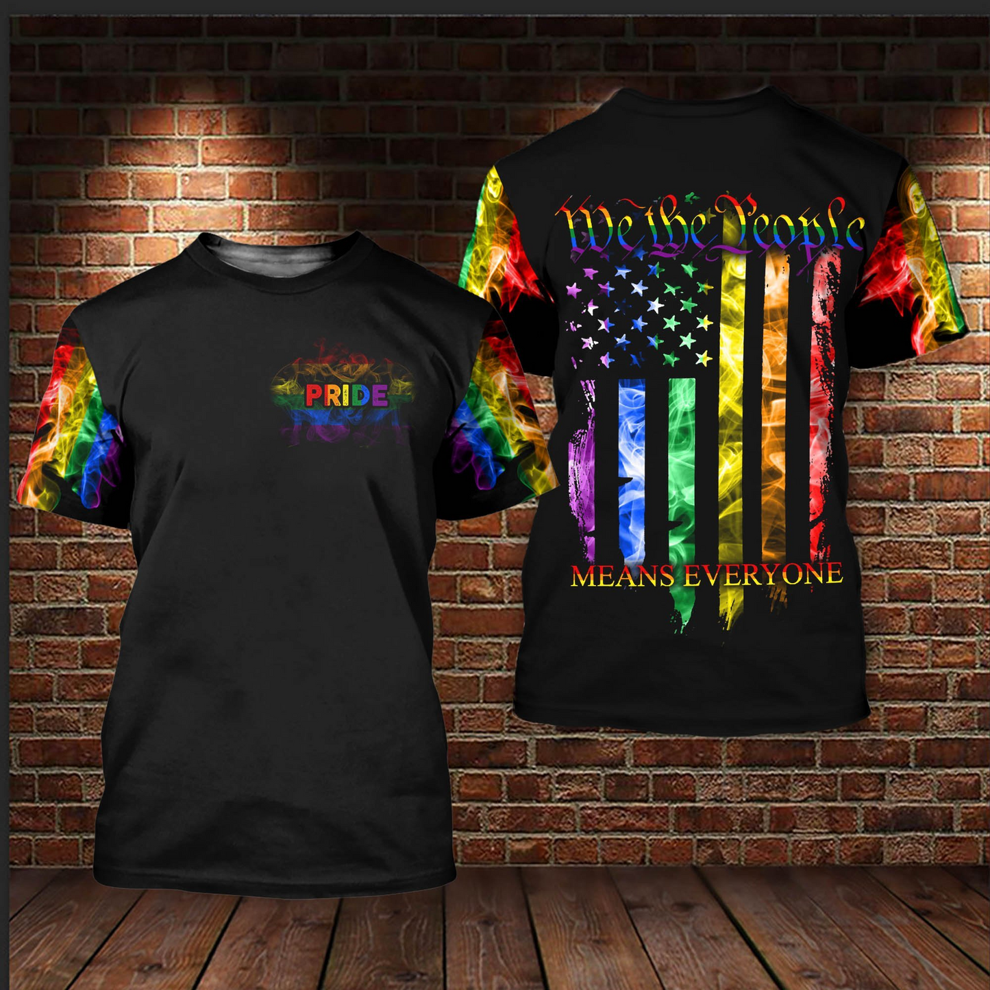 Pride Shirt For LGBT Community, LGBT We The People Means Every One 3D All Over Printed LO0624