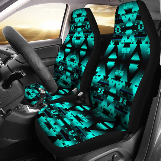 Turquoise Aztec Triangle Universal Fit Car Seat Covers SO0324