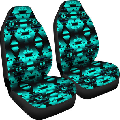 Turquoise Aztec Triangle Universal Fit Car Seat Covers SO0324