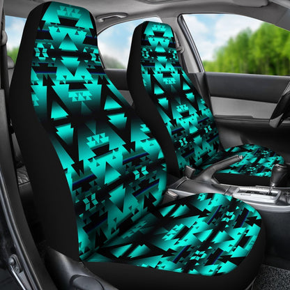 Turquoise Aztec Triangle Universal Fit Car Seat Covers SO0324