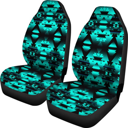 Turquoise Aztec Triangle Universal Fit Car Seat Covers SO0324