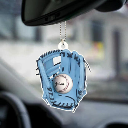 Personalized Baseball Acrylic Ornament For Car, Car Hanging Ornament For Baseball Lovers OO0104