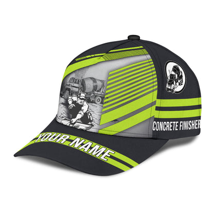 Personalized Concrete Finisher With Poured Concrete Classic Hat Baseball Cap For Men And Women, Concrete Cap Hat CO0462