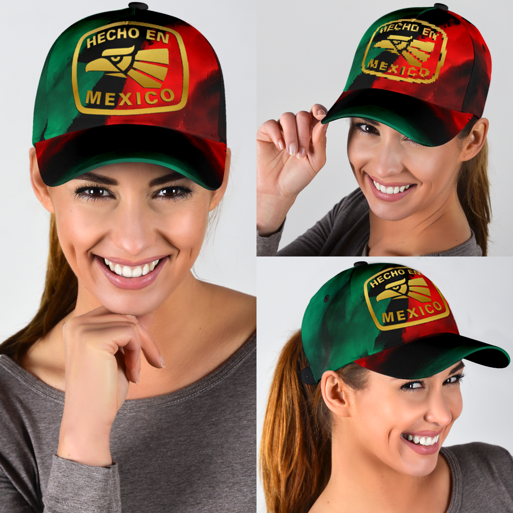 3D Full Printed Mexico Classic Cap Baseball Hat, Hecho En Mexico Cap Hat CO0499