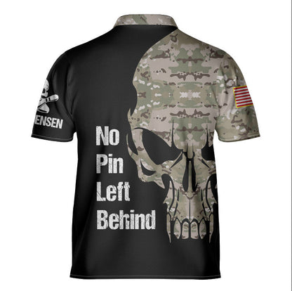 Personalized Skull Camo Flag Bowling Jersey, Gift for Team, Bowling Lovers SO0776