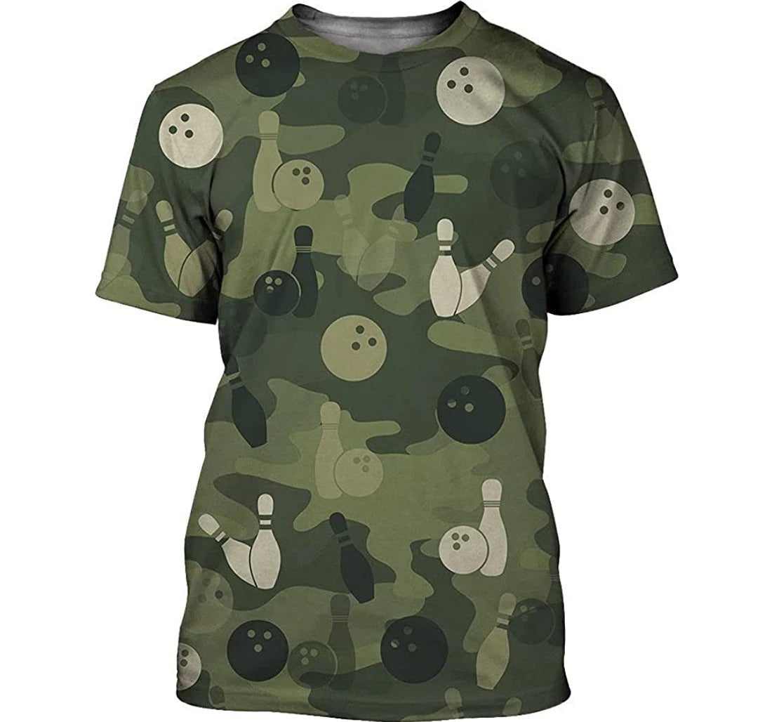 Custom Camo Bowling TShirts Unisex BOT0016