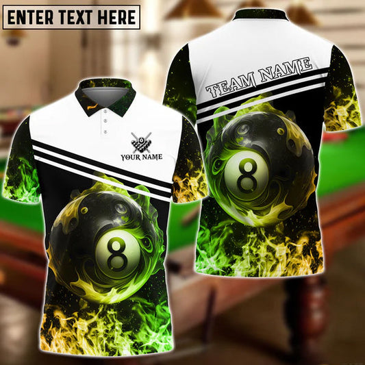 Lasfour Billiards New Fire Customized Name 3D Shirt BIA0728