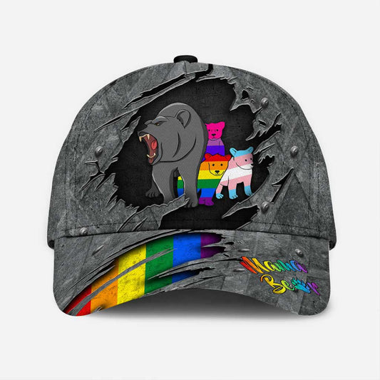 Mama Bear Baseball Cap Hat Lgbt Support Cap With Printed Vent Holes Lgbt Cap Hat CO0625