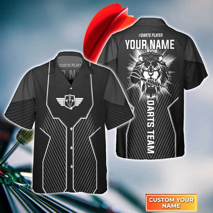 Throwing Bulleyes Dartboart Personalized Name 3D Hawaiian Shirt For Darts Team Player HO4188