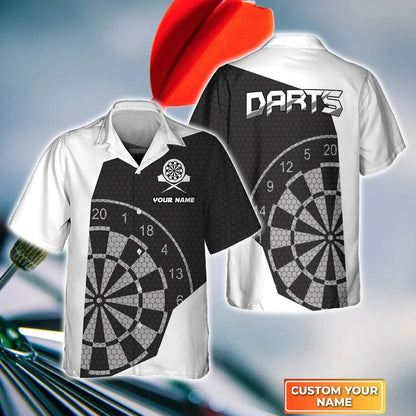 I Play Darts Personalized Name 3D Hawaiian Shirt For Darts Player, 3D All Over Print Dart Hawaiian Shirt HO4197