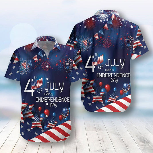 Lasfour US Independence Day Flag July 4th Hawaiian Shirt HO3939