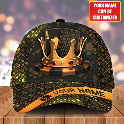 Personalized Name Poker Classic Cap, King of Poker Baseball Cap, Gift for Poker Player CO0186