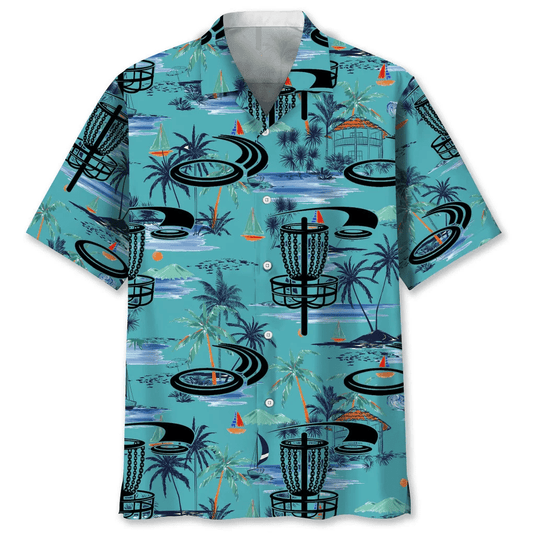Disc Golf Beach Hawaiian Shirt, 3D Printed Disc Golf Hawaii Shirt HO3707