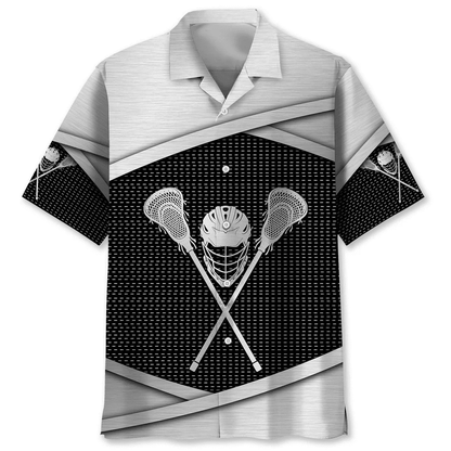 Lacrosse Mesh Pattern Seamless Hawaiian Shirt HO1310