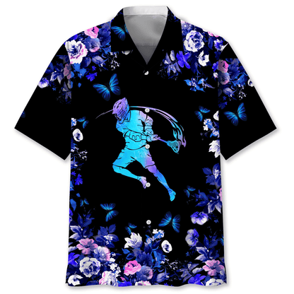 Lacrosse Watercolor Hawaiian Shirt, Unisex Summer Beach Casual Short Sleeve Summer Vacation Beach Shirts HO1323