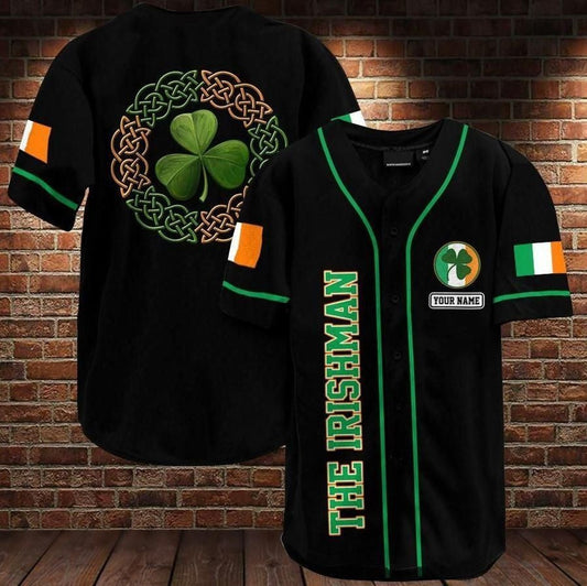 The Irishman Personalized Baseball Jersey, Patrick Day Shirt PO0056