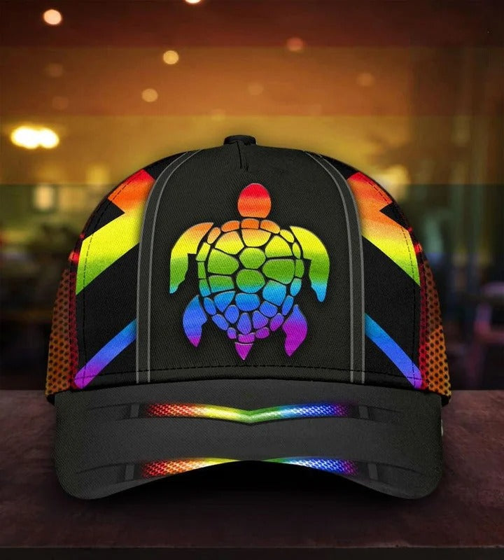 Gay Pride Accessories, Sea Turtle You Are Loved LGBT Printing Baseball Cap Hat, 3D Baseball Cap For Lgbt CO0321