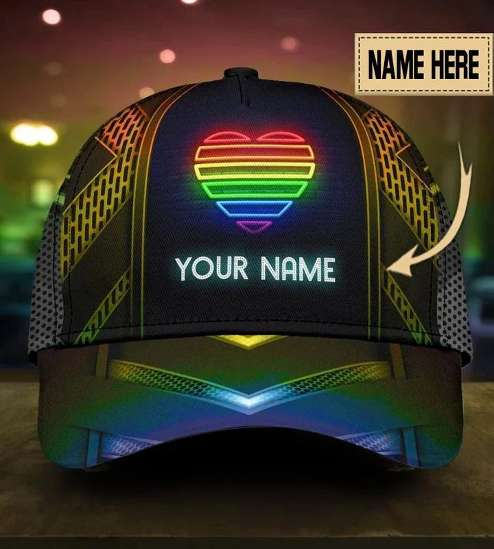 Personalized LGBT All Over Printing Baseball Cap Hat Together We Rise, Lesbian Gift, Pride Cap CO0246