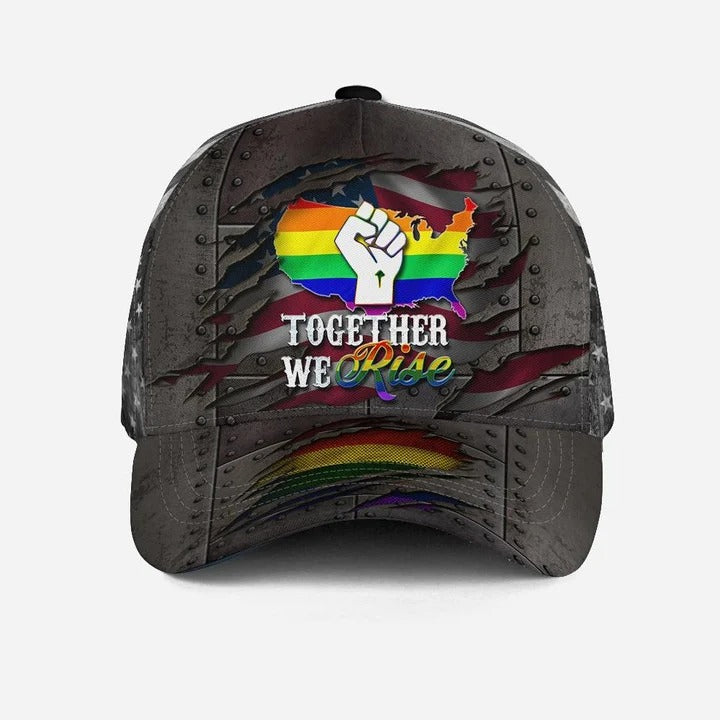 Gay Pride Classic Cap, The Death Keep Silent LGBTQ Printing Baseball Cap Hat, Lesbian Hat Cap CO0232