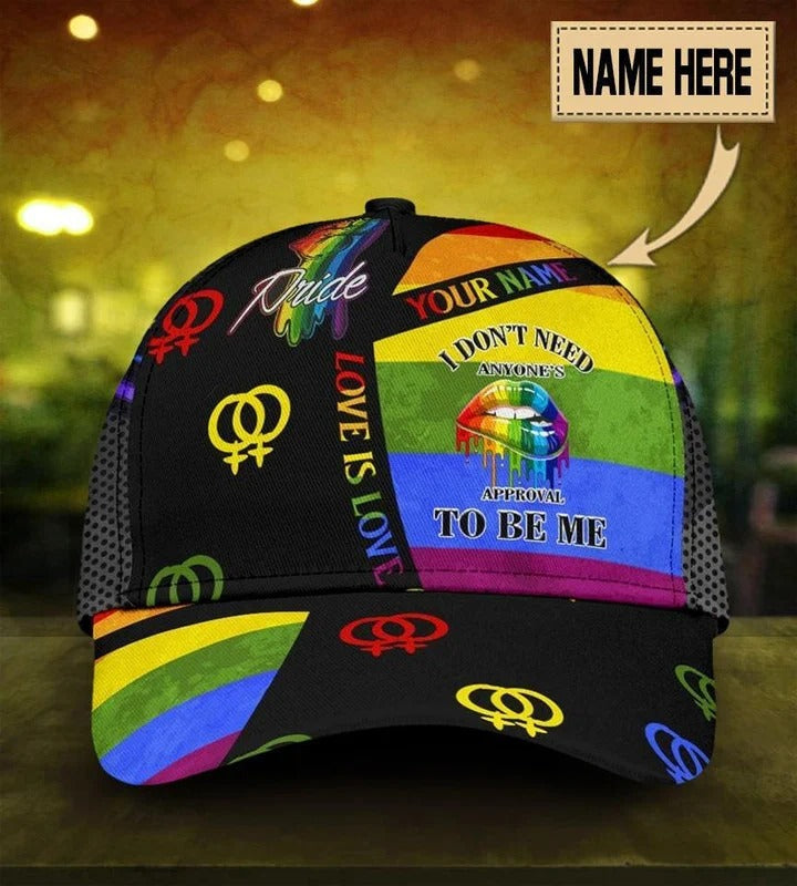 Personalized Lgbt Baseball Cap Hat, Pride Love Wins Lgbt 3D All Over Printing Classic Cap Hat CO0227