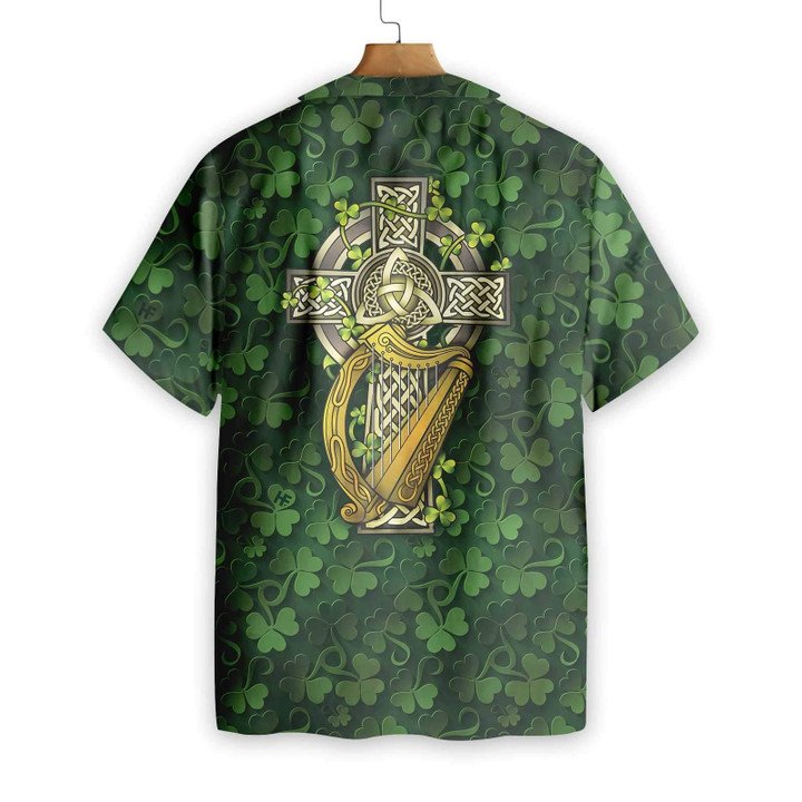 Hawaiian Aloha Shirt, St Patrick's Day shirt, Shamrock Shirt, Irish Day Hawaiian Shirt PO0080