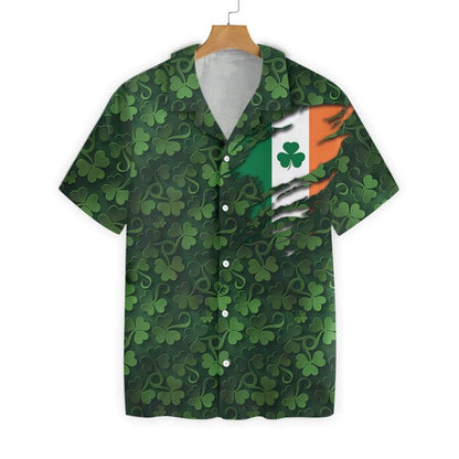 Hawaiian Aloha Shirt, St Patrick's Day shirt, Shamrock Shirt, Irish Day Hawaiian Shirt PO0080