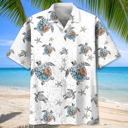 Turtle Beach Hawaiian Aloha Shirts Full Print, Hawaiian Beach Shirt For Travel Summer, Gift To Turtle Lovers HO4804