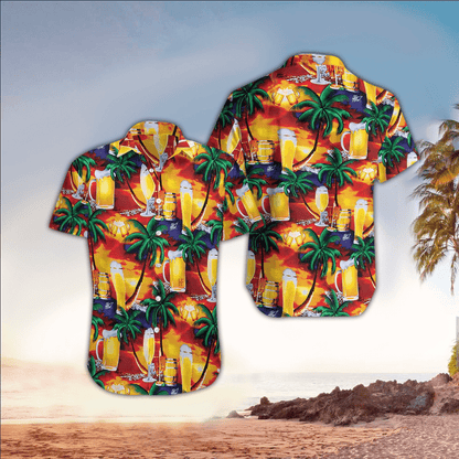 Beer pattern Hawaii Shirt, Perfect Hawaiian Shirt For Beer Lover, Hawaiian shirt for men HO2931