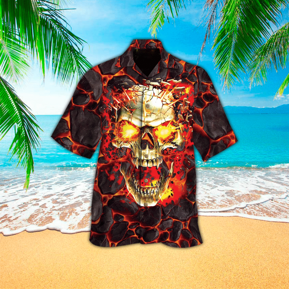 Skull Hawaiian Shirt, Gift For Skull Lovers, Hawaiian shirt for Men, Women, Adult HO2925