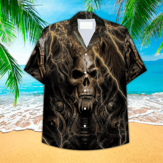 Skull 3D All printed Hawaii Shirt, Perfect Hawaiian Shirt For Skull Lover, Hawaiian shirt for men HO2929