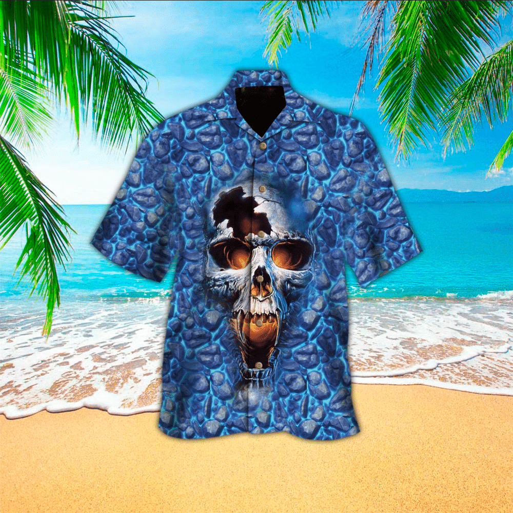 Skull Hawaiian Shirt, Gift For Skull Lovers, Hawaiian shirt for Men, Women, Adult HO2925