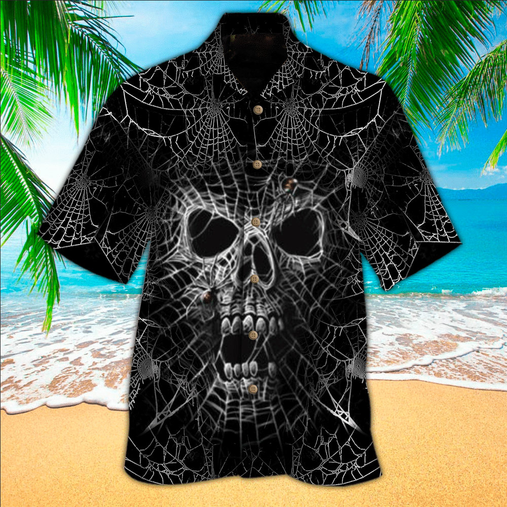 Skull Fire Hawaii Shirt, Perfect Hawaiian Shirt For Skull Lover, Hawaiian shirt for men HO2928