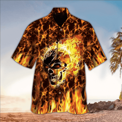 Skull 3D All printed Hawaii Shirt, Perfect Hawaiian Shirt For Skull Lover, Hawaiian shirt for men HO2929