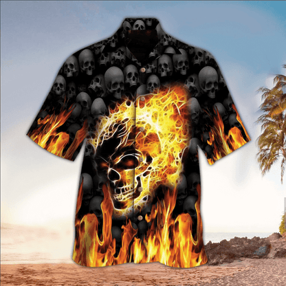 Skull 3D All printed Hawaii Shirt, Perfect Hawaiian Shirt For Skull Lover, Hawaiian shirt for men HO2929